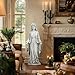 Ultym Virgin Mary Statue Outdoor, Large 30 Inch Religious Garden Statue, Blessed Mother Mary Statues Catholic, Durable Weather MGO Stone Sculptures Decor, Lawn Art for Home,Yard,Patio,Forch