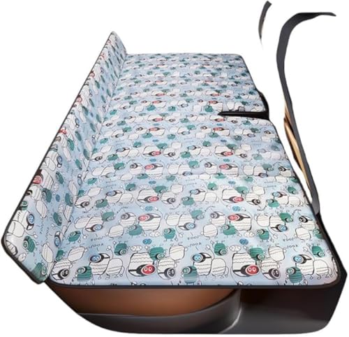 AZIEBAY 車用スリーピングパッド 後部座席用 折りたたみ式 アウトドアキャンプ/ロードトリップに最適 背もたれ付き コンパクト収納 仮眠 緊急用 防災用品 軽量