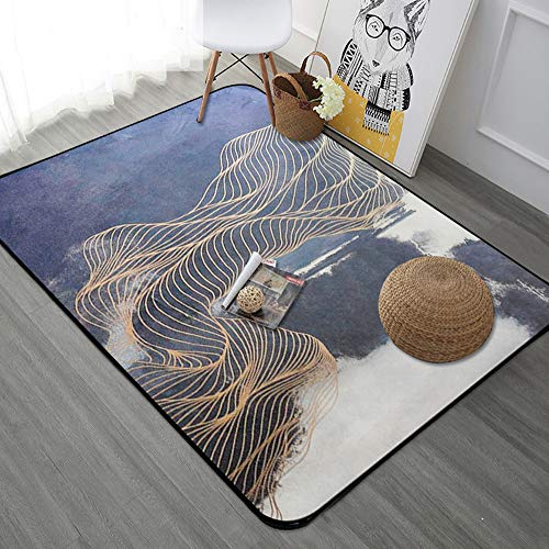 Tapis moderne salon gris grand tapis décoration maison toucher doux 180x180