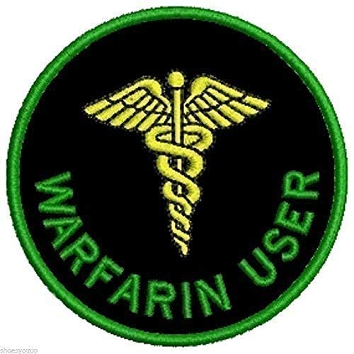 New Range of Medical Alert Embroidered Patches - Warfarin User