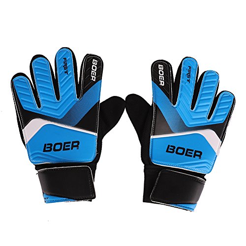Balight Full Finger Goalie Handschuhe, Jungen Mädchen Gummi Anti Slip Wrist Wrap Fußball Fußball Bekleidung Zubehör für Torhüter Cover