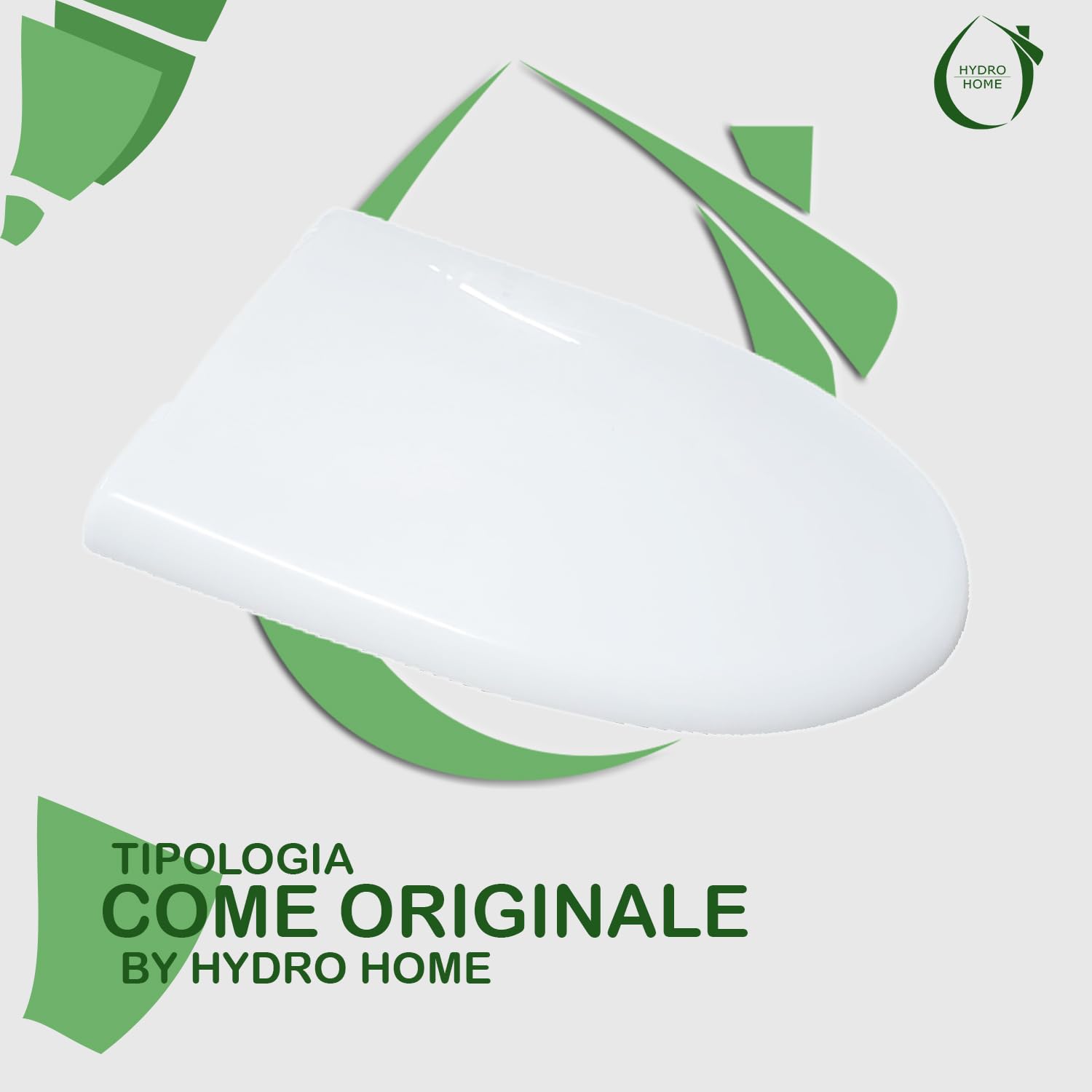 Sedile Wc Copriwater serie Pop Ceramica Cielo termoindurente bianco Come Originale by HYDRO HOME