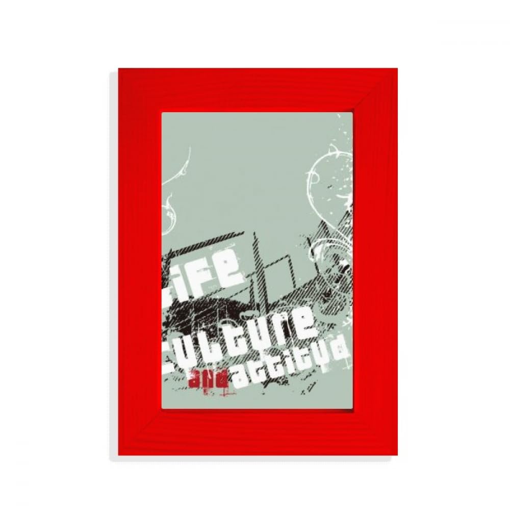 Cadre photo rouge graffiti haut de gamme pour collectionneur d'art urbain et culture street