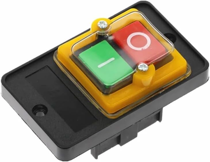 1Pcs AC220V/380V 10A ON Off 3 Phase Power Start Switch 50HZ/60HZ Push Button Switch