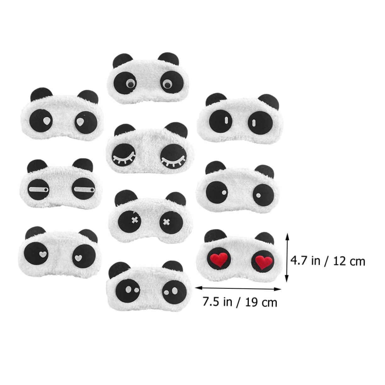 FOMIYES 30stücke Cartoon Panda Schlafmasken Für Mädchen Verstellbare Bequeme Weichem Für Schlafen Und Entzückendes Design Für