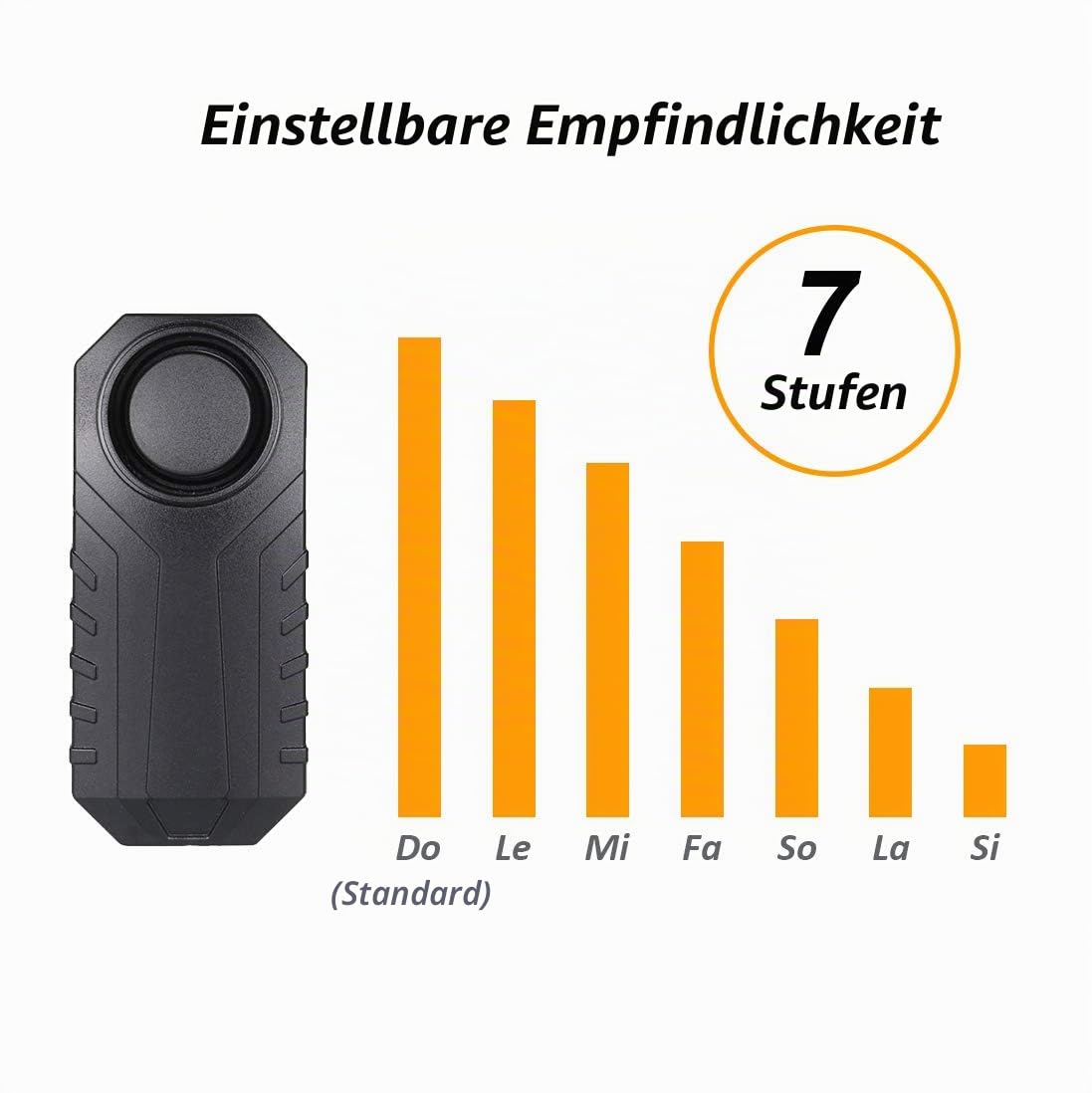 Mengshen Wireless Fahrrad Diebstahlwarnanlage 3 Pack 113dB