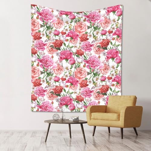 Tapisserie murale pivoines de jardin créez un cocon doux dans la chambre