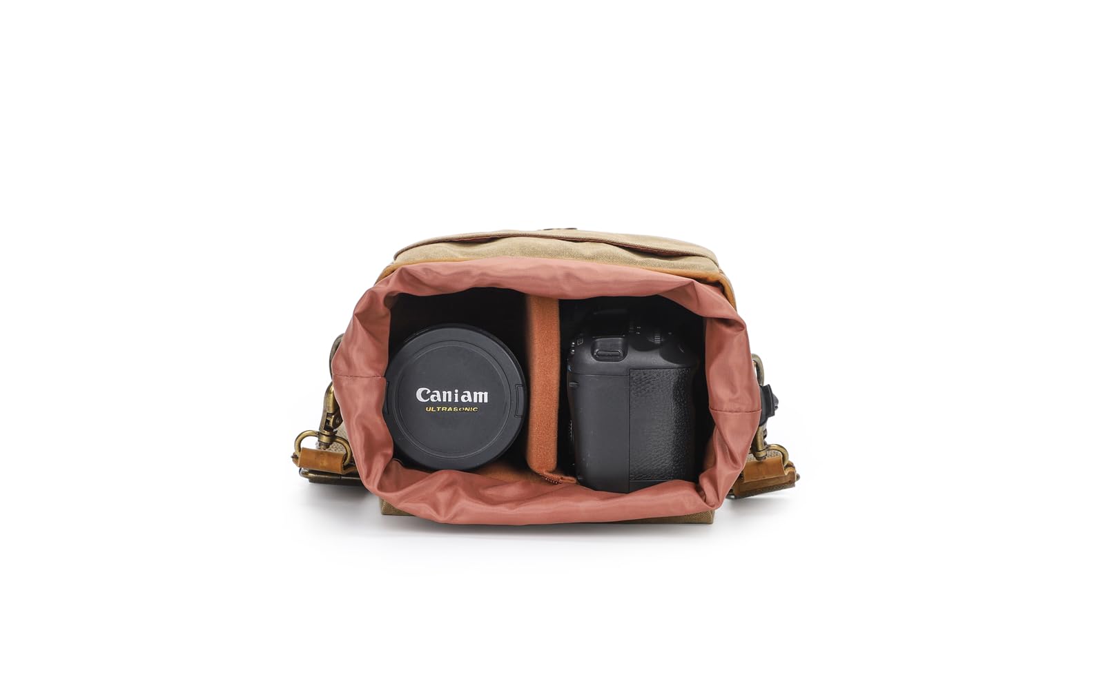 Borsa a tracolla vintage per fotocamera DSLR/SLR, custodia protettiva per fotocamera e obiettivo, borsa a tracolla per fotografia