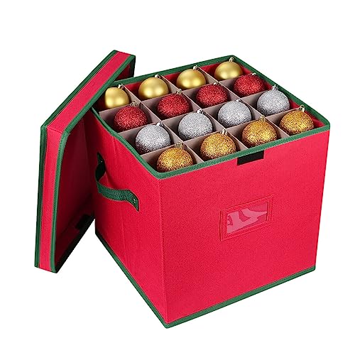 Infactory Christbaumkugel Organizer - Aufbewahrungsbox Für 32 Kugeln Bis 6cm
