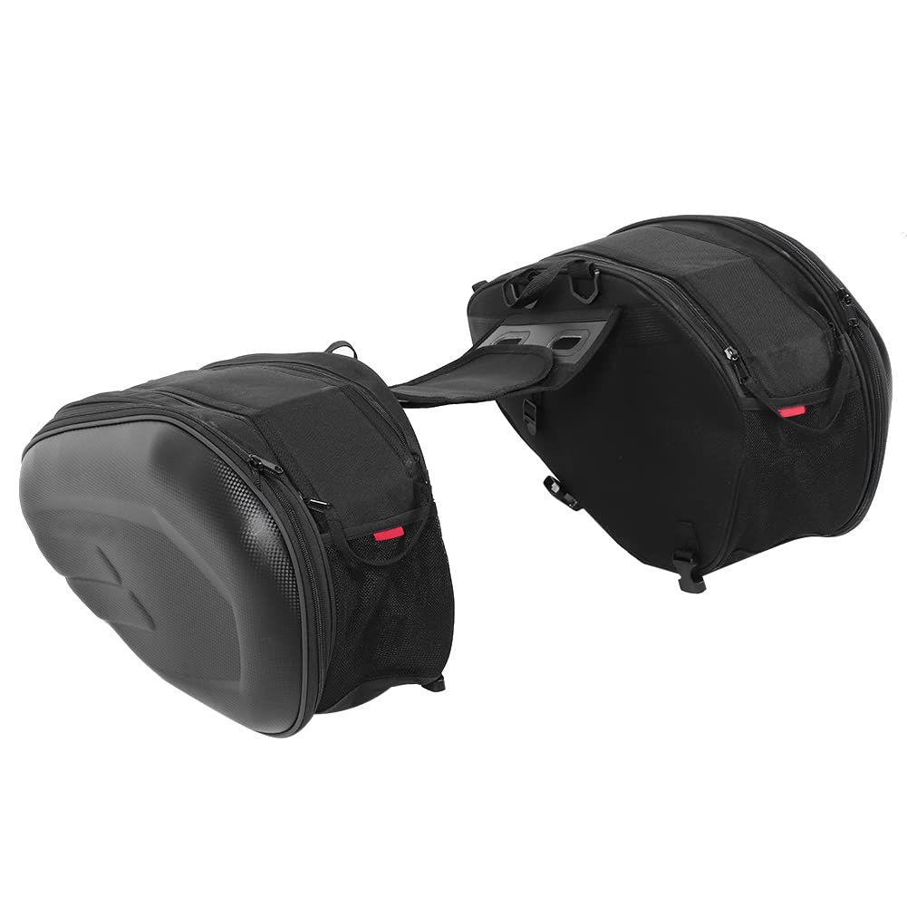 Motorrad Satteltasche 2 Stück 58L wasserdicht Motorrad Gepäcktasche seitlich für Helm und Zubehör robustes Reisegepäck für Touren Camping Motocross Radfahren mit verstellbaren Gurt