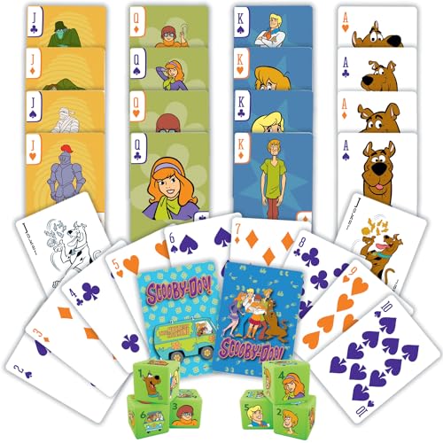 Set de Naipes Póker Scooby Doo 2-Pack con Dados miniatura 3