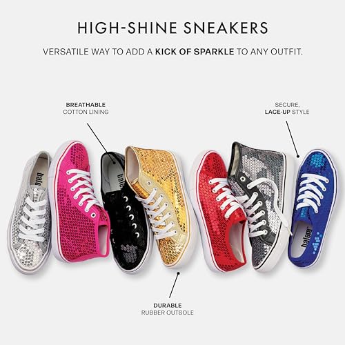 Balera Sequin High and Low Top Sneakers for Girls & Women Perfect for Dance3