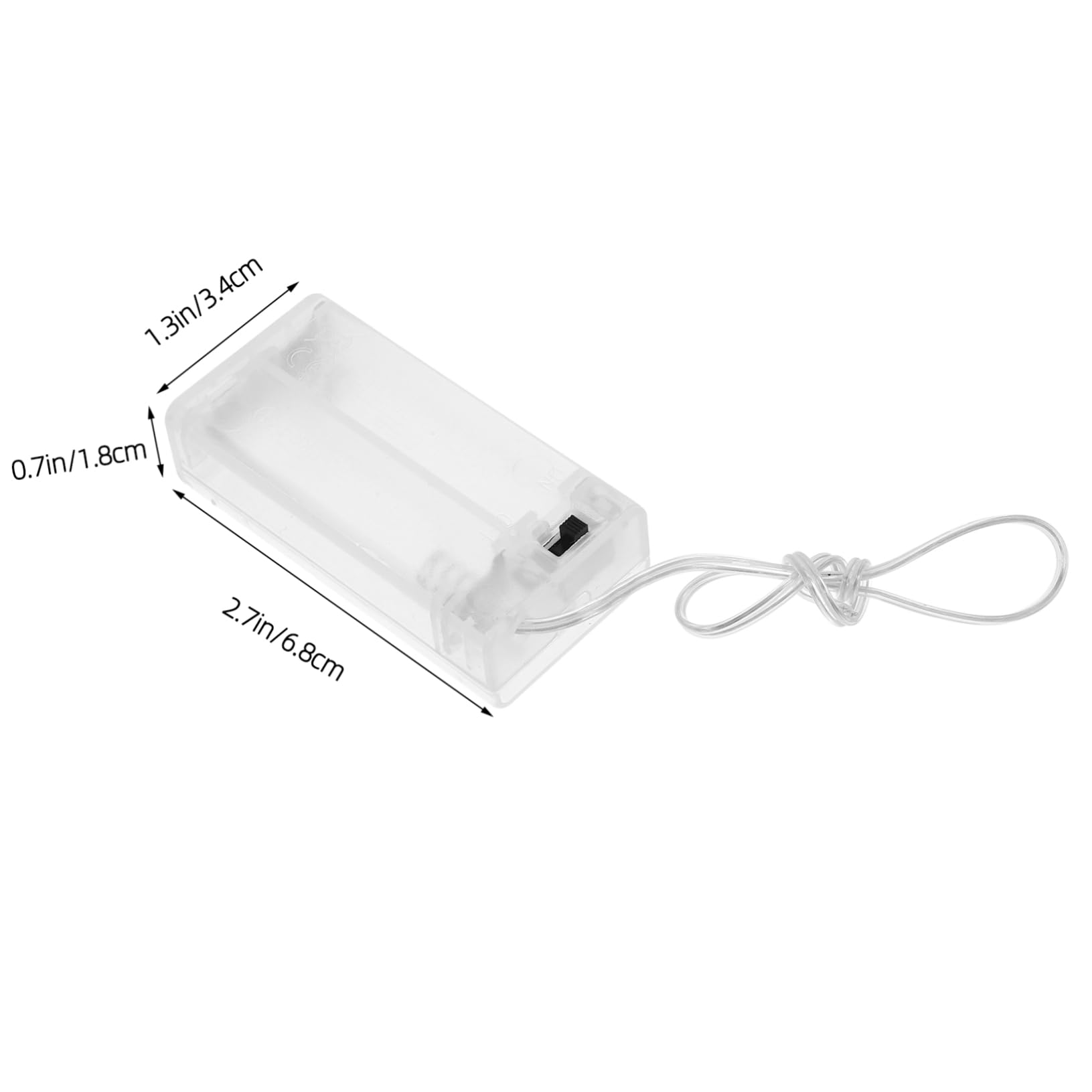BESPORTBLE 4 Sätze Lichterketten-batteriekasten Batteriegehäuse Aus Kunststoff Leerer Batteriehalter Aa-batteriegehäuse Batteriefach Praktischer Batteriehalter Transparent Abs 10 Stück * 4