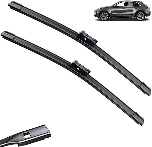 Limpiaparabrisas LHD delantero compatible con Porsche Macan 95B 2014-2023 parabrisas ventana 24 + 20 pulgadas