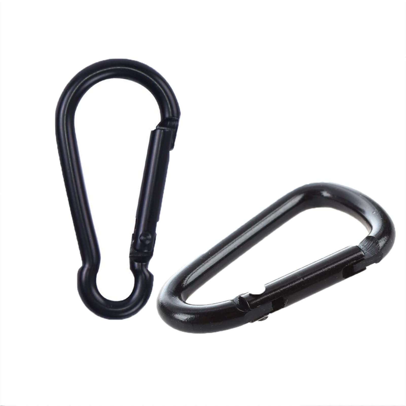 Karabińczyk, 5PCS Mini Karabinek Czarny D Kształt Klamra Aluminiowa Blokada Sprężyna Brelok Klips Na Zewnątrz Kemping Podróże(Gourd Shape)
