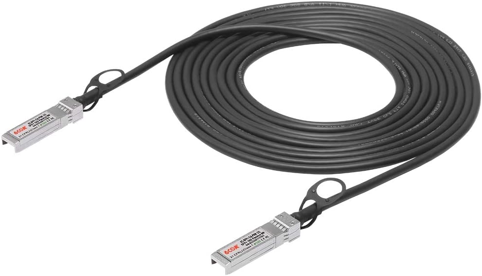 10G SFP+ DAC Cable, 5 M (16.4ft) Passive Twinax Direct Attach Copper 10GBASE-CU Cable for Cisco, Ubiquiti, D-Link, Supermicro, Netgear, Mikrotik