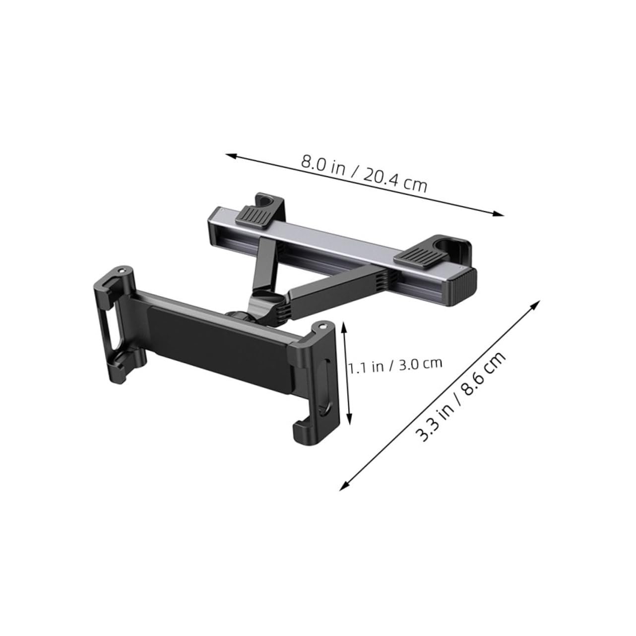 GAROZATION Headrest Tablet Holder for Car Adjustable Car Seat Tablet Mount Easy Installation Durable and Multi-Functional Backseat Holder Compatible Devices