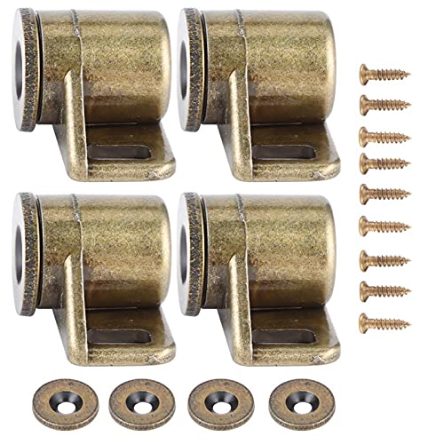 Shipenophy Antique magnétique 4 pièces à Haute Force d'impact en Alliage de Zinc Attache de Porte magnétique pour armoires TV armoires penderies(Green Bronze)