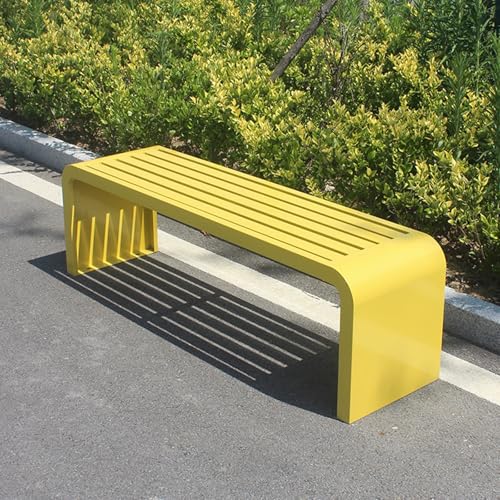 Banc de jardin en métal résistant aux intempéries 200 kg durable - 3