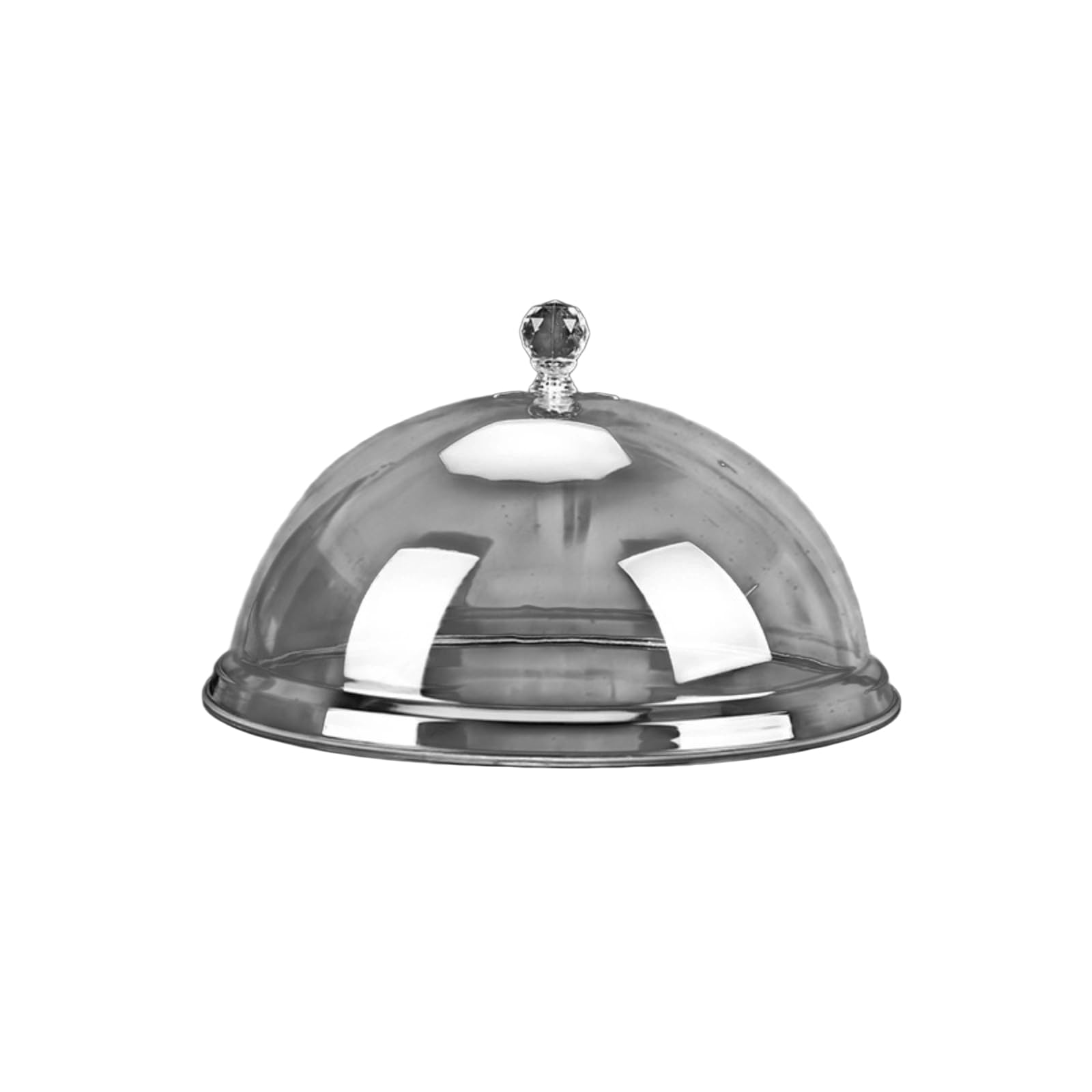 Soporte acrílico transparente para tartas con cubierta de cúpula, plato redondo para exhibición de alimentos para postres, frutas y bufés