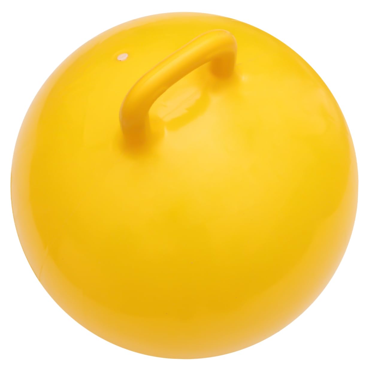 Kisangel Inflatable Jumping Ball with Grip Handle Yellow Color for Indoor and Promotes Balance and Coordination Skills