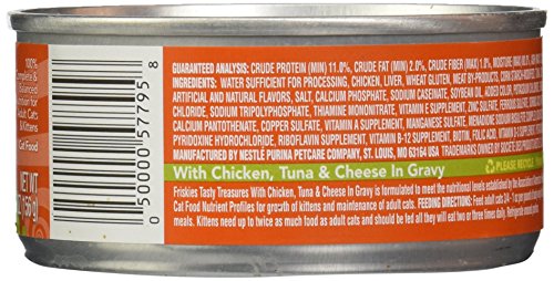 Friskies Canned Tasty Treasures Cat Food, Chicken & Tuna, 5.5 oz, 1 pack - image 3