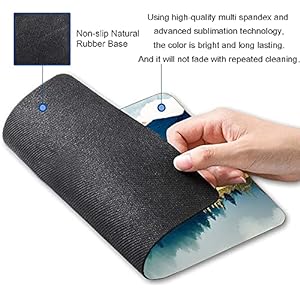 Mountains Mouse Pad, Landscape Mouse Pad, Mouse Mat Square Waterproof Mouse Pad Non Slip Rubber Base MousePads for Office Laptop, 9.5"x7.9"x0.12" Inch Mountains Mouse Pad Landscape Mouse Pad Mouse Mat Square Waterproof Mouse Pad Non Slip Rubber Base MousePads for Office Laptop 95x79x012 Inch
