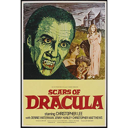 Poster de cinéma Scars of Dracula grand format pour décorer un salon rétro chic