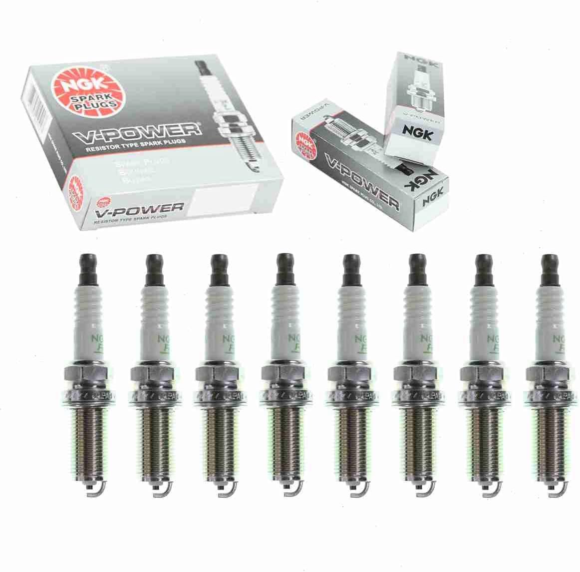 8 pc NGK V-Power Spark Plugs compatible with Nissan Armada 5.6L V8 2005-2006