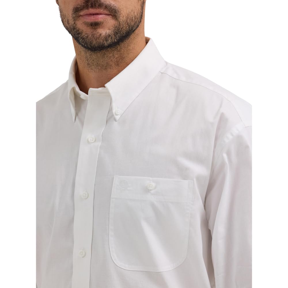 Wrangler George Strait Western Long Sleeve Relaxed Fit Button Down Shirt George Strait Western - Camisa de Manga Larga con Botones para Hombre Hombre (Pack de 1)