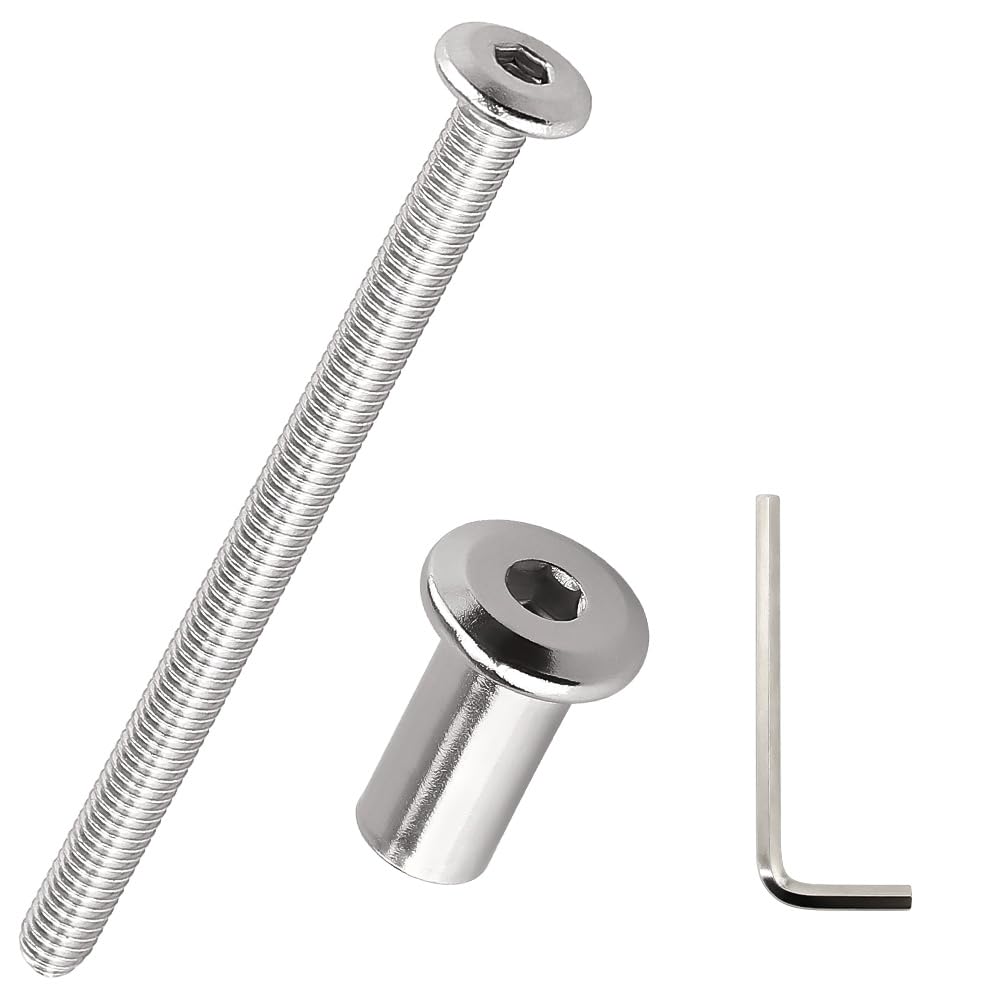 M6 Stainless Steel Binding Screws & Nuts - Black -10