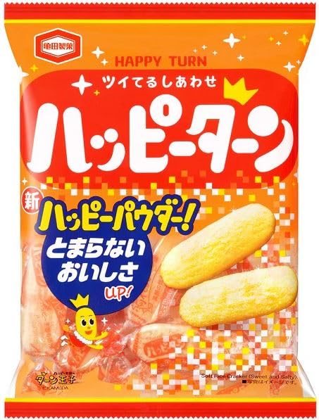 Amazon.com: Happy Turn Rice Crackers 96g/3.4 oz | 3pack | Sweet