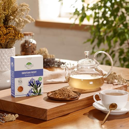 Image of 4 oz. Gentian Root Dried Gentian Root Herbal Tea (Gentiana Lutea) - 113g Raiz De Genciana