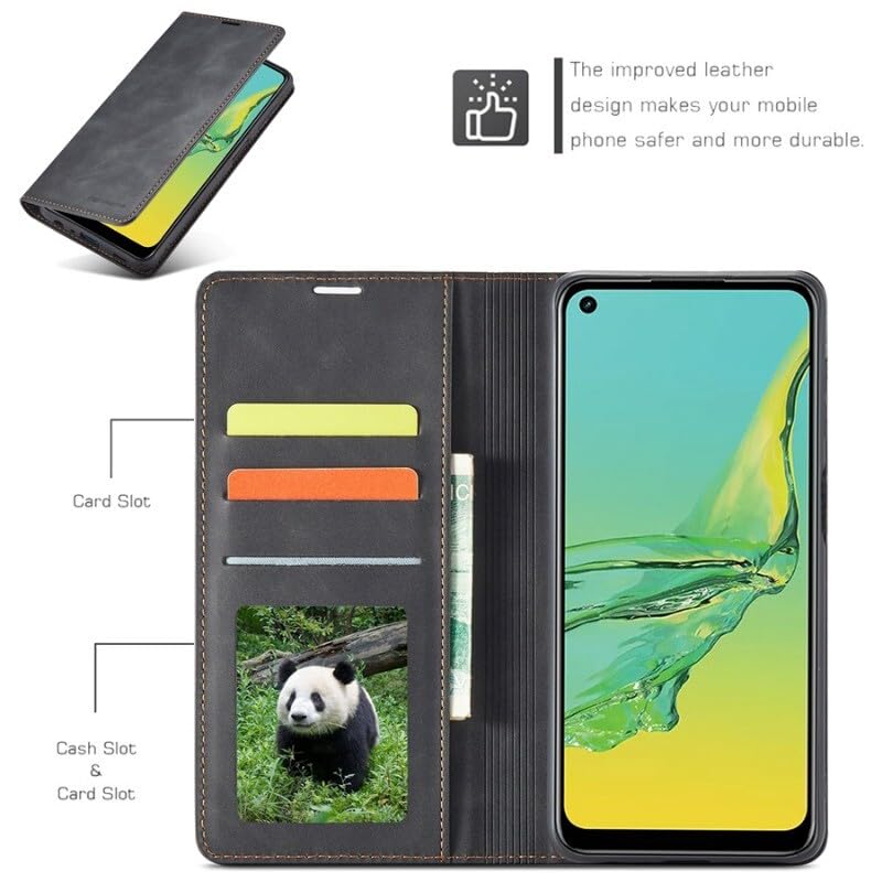 Étui portefeuille compatible Samsung Galaxy S23 clapet cuir marron - 7