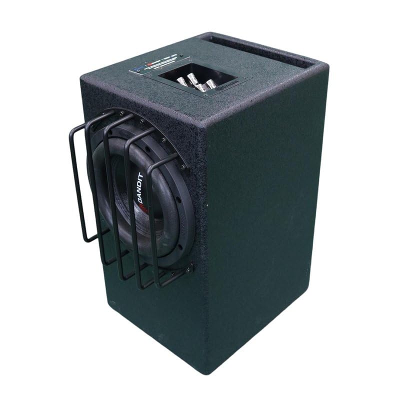 DEEJAY LED BANDIT8 Despacito Single 8-inch Subwoofer in A Box Cabinet 750 Wrms 1500 Watts Peak with Grill Guard and Two Voice Coils 2 ohms Each