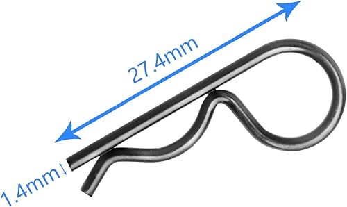 Miniatura 7 de Hobbypark - 20 clips universales para carrocería de automóvil a control remoto y retenedores para 110 Traxxas Arrma Axial Losi y All 18 Redcat HPI