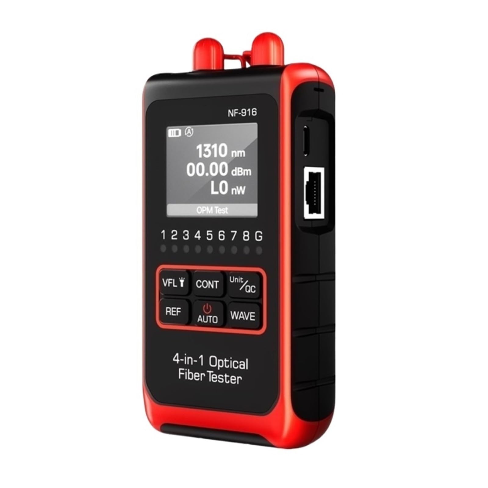 Testeur De Fibre Optique 4 En 1, Wattmètre, Localisateur Visuel Défauts, Écran LCD, Outils Réseau Identification Précise Efficace
