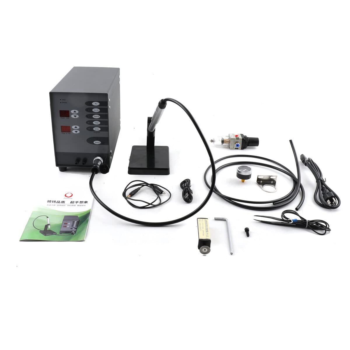 SOFEDY Automatic CNC Spot Welder Pulse Argon Arc Welding Machine Jewelry Welder 110V Spot Welder for DIY Jewelry Repair Gold and Hardware Workpiece Welding Spot Welder, 50A-600A, 100W (Black)