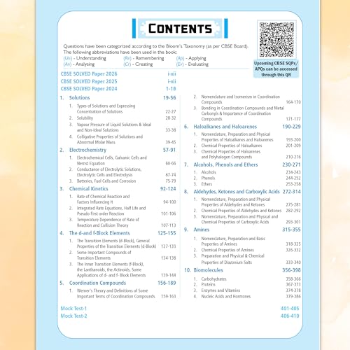 Image of PW CBSE Question & Concept Bank Class 12 Chemistry 2027 Chapterwise & Topicwise | NCERT Exemplar Concept Maps PYQs Mock Test 50% Competency Based Questions | Solved By Shourya Mam & Aakash Sir