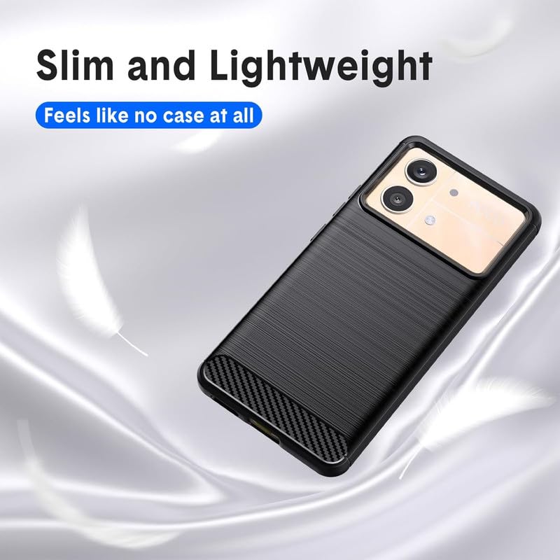 Image of Basic Case for Poco X6 Neo 5G (Carbon Fibre Black)