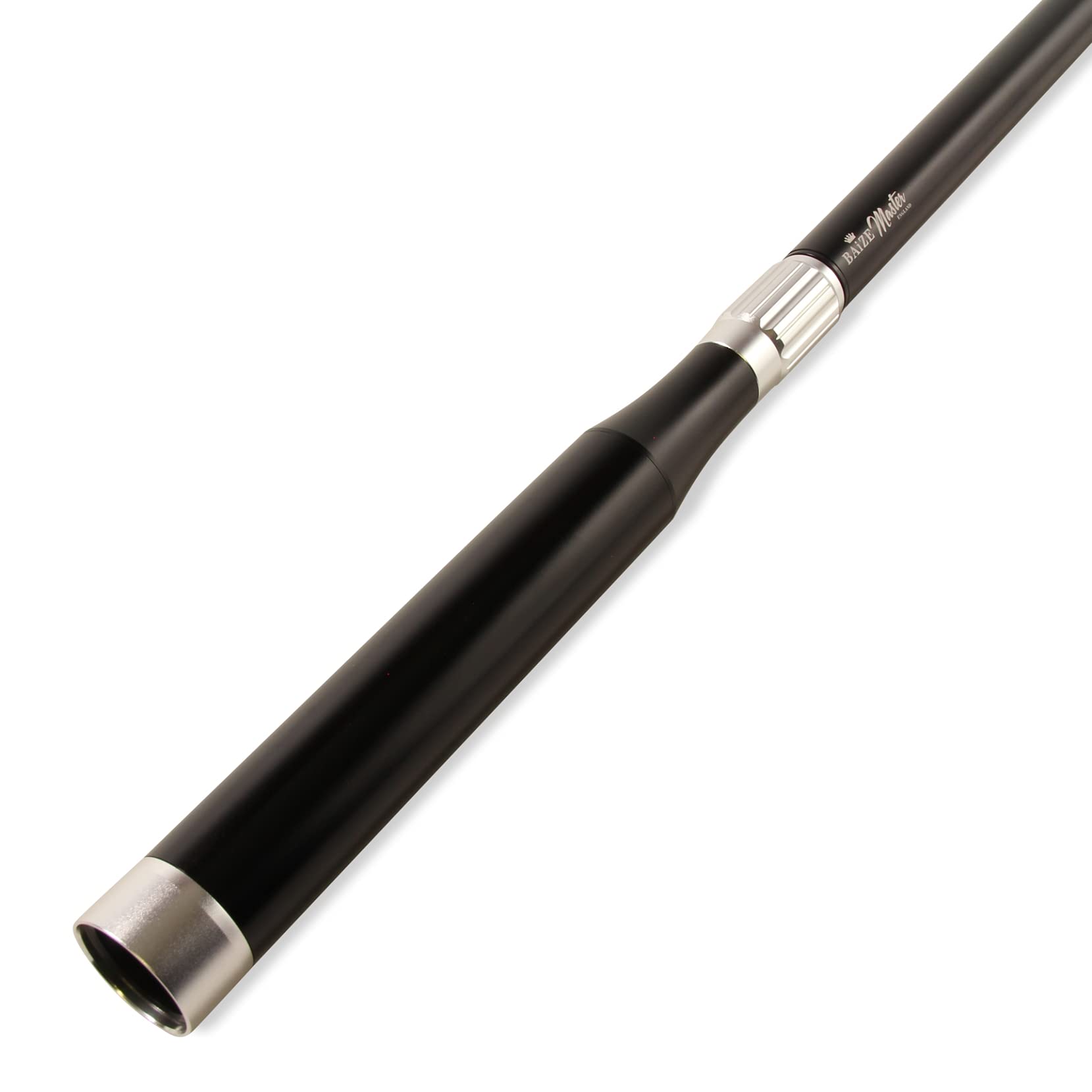 BAIZE MASTER Metal Push On Telescopic Snooker Cue Extension Adjustable Billiards Pool Extension - Extends to 106cm (Silver)