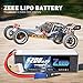 Zeee 22.2V 100C 5200mAh 6S Lipo Battery with EC5 and XT90 Connector RC Battery for RC Car Truck Airplane Helicopter Quadcopter Boat (2 Pack)