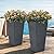Autodaya 28" Large Tall Planters for Outdoor Plants, Set of 2 V-Shaped Planter Box with Black Terrazzo Look, Durable and Weather Resistant, Ideal or Garden, Patio, Porch or Home use.