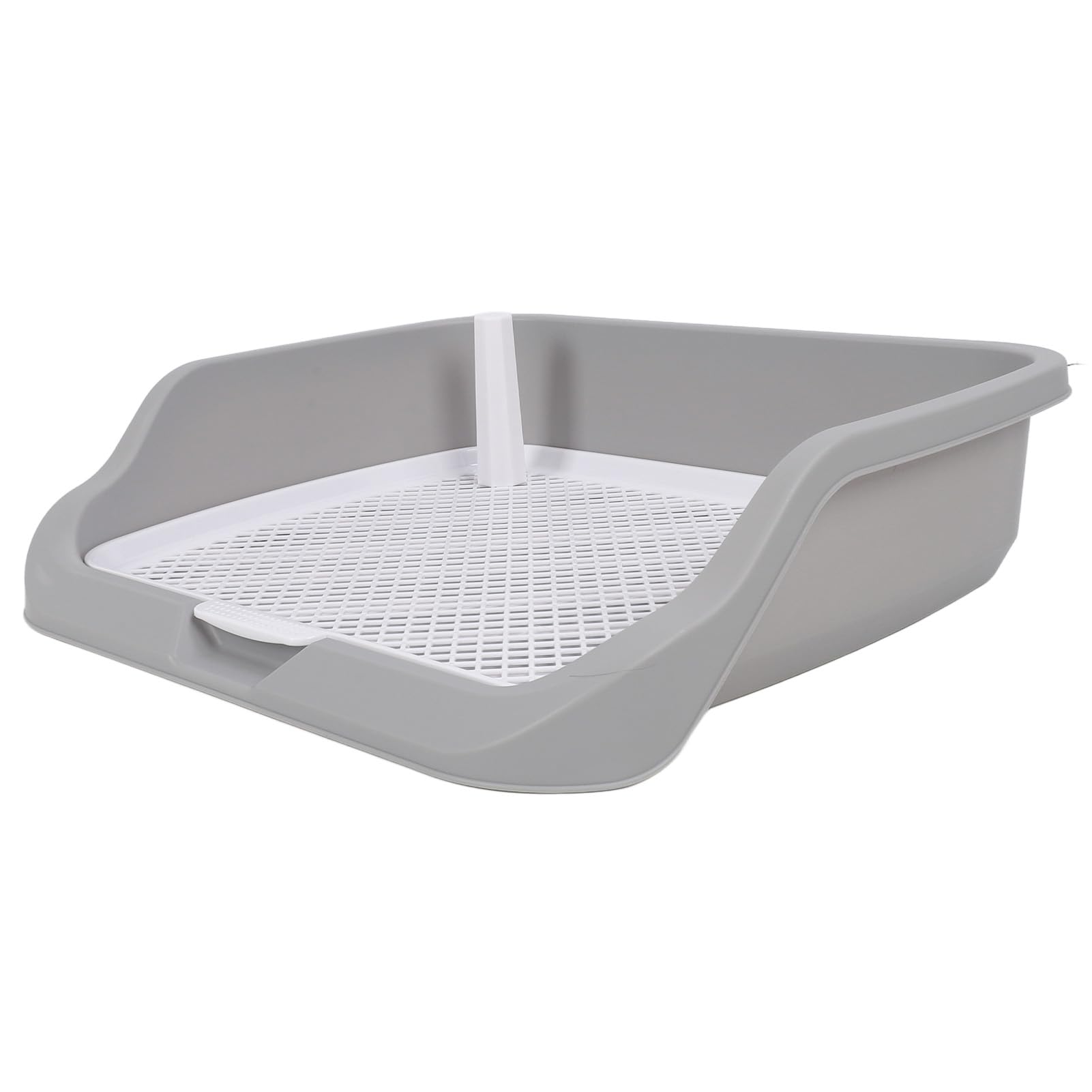ZJchao Inodoro de Entrenamiento de Mascotas, Bandeja para Orinal para Perros, Portátil, Multifuncional, Malla para Mascotas, Soporte para Almohadilla de Adiestramiento de Cachorros con Pared para