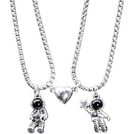 Amazon Co Jp Shunxinersty相互アトラクションカップル マッチングネックレス宇宙飛行士ペンダント マグネット付き2ピースギフト宇宙飛行士フレンズシルバー約束 ジュエリー Amazon Co Jp Shunxinersty相互アトラクションカップル マッチングネックレス宇宙飛行士ペンダント マグネット付き2ピースギフト宇宙飛行士フレンズシルバー約束 ジュエリー