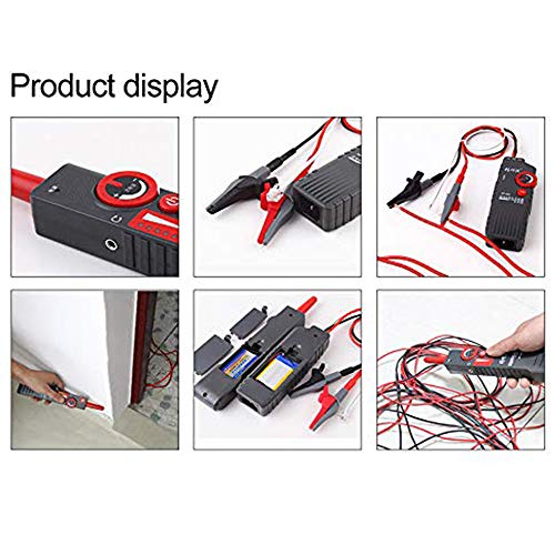 KOLSOL Underground Cable Wire Locator Network Cable Tester with Anti-Interference to Locate Pet Fence Wires, Metal Pipes High & Low Voltage Wire Tracker NF-820