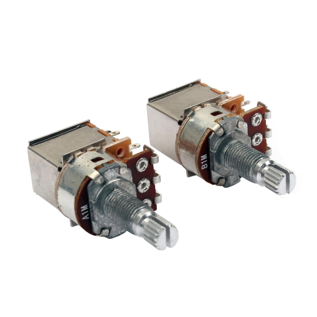 TOYANDONA 4piezas Potenciómetro De Eje Dividido Para Control De Volumen y Tono De Guitarra Eléctrica Reemplazo De Accesorio De Audio