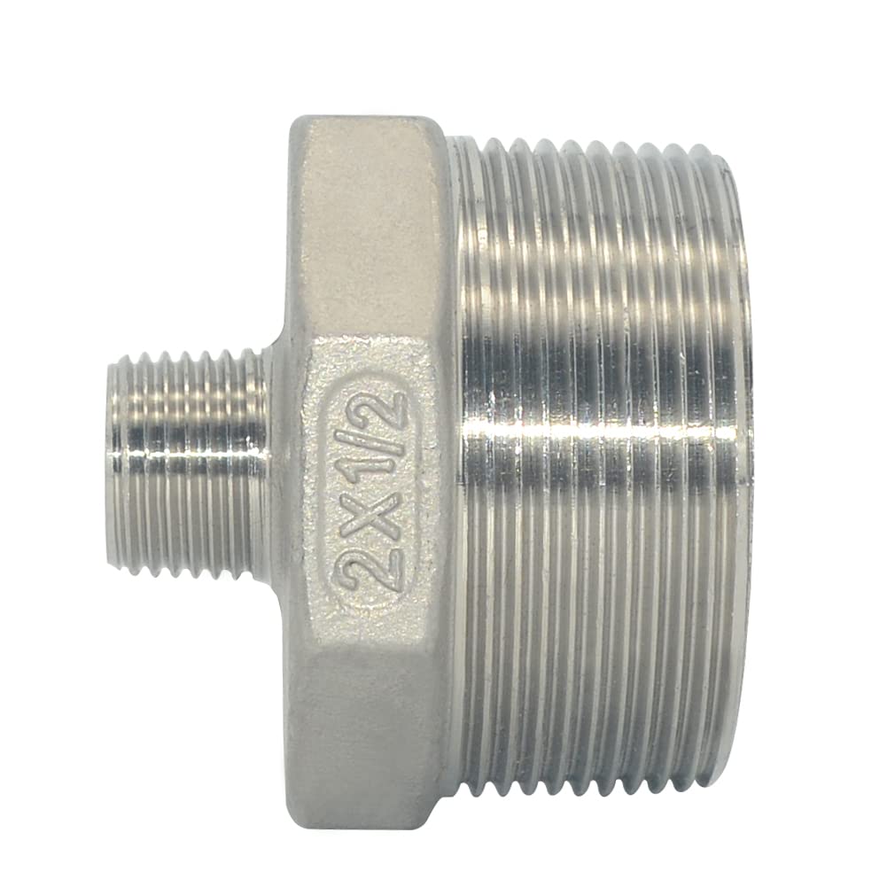 Buy 2"x1/2" Male Hex Nipple Threaded Reducer Connector Pipe Fitting