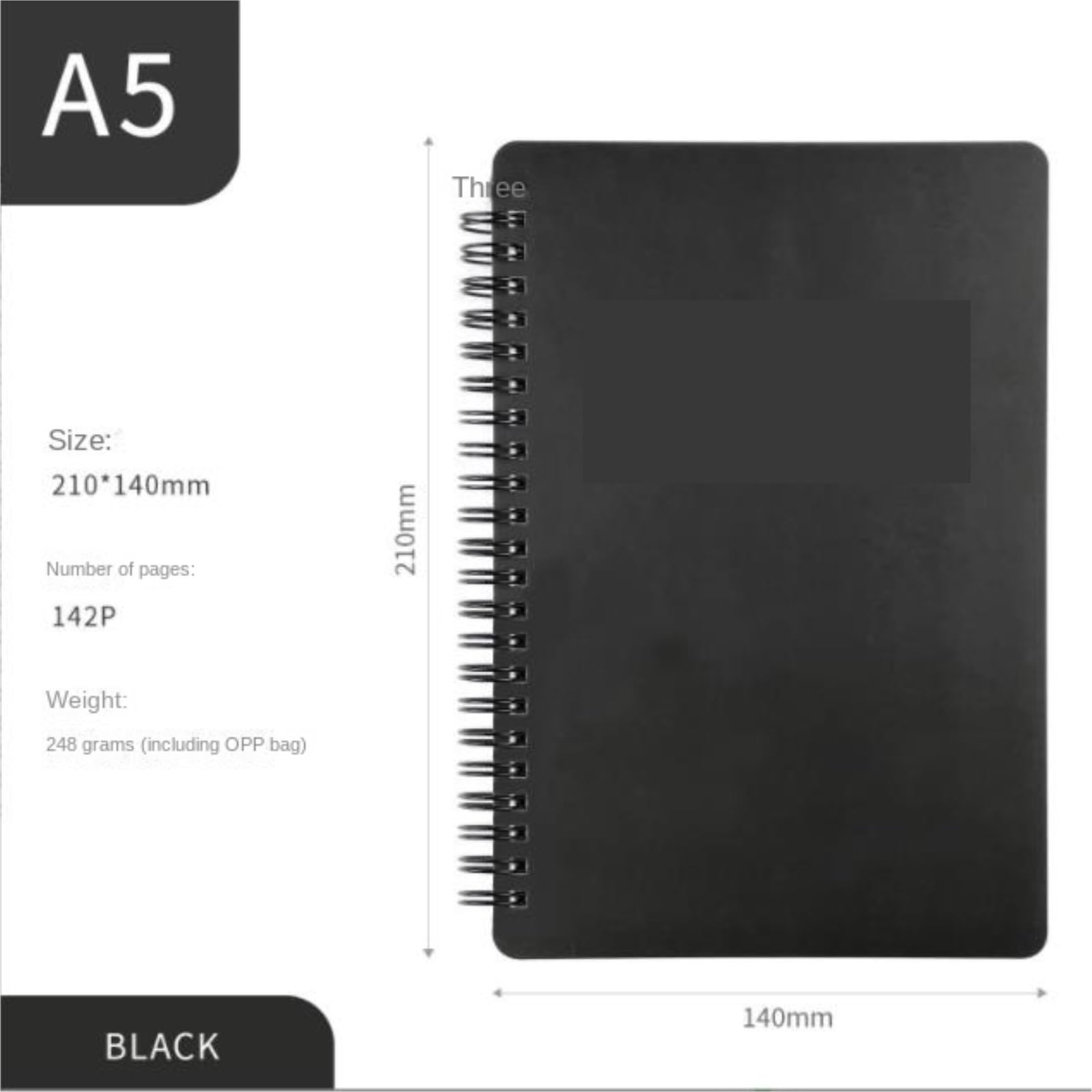 Cuaderno Libreta Viajes Libreta Con Estructura De Espiral, Universal, For Registro Asistencia Deportiva Lecturas Adultos(Black)