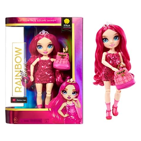 Rainbow High Junior High - STELLA MONROE - 9"/23cm Rainbow Fashion Doll with Outfit and Accessories - Includes Fabric Backpack with Open and Close Feature - Gift & Collectable for Kids Ages 6+ Cover